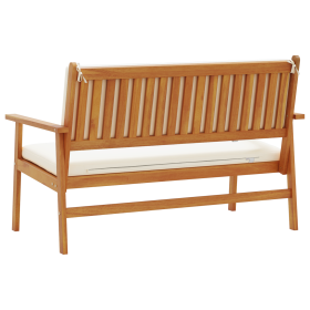 Banco de Jardín con Cojines de Madera Maciza de Acacia de , Sofás de exterior - Ref: Foro24-4106578, Precio: 155,74 €