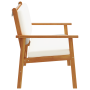 Banco de Jardín con Cojines de Madera Maciza de Acacia de , Sofás de exterior - Ref: Foro24-4106578, Precio: 155,74 €
