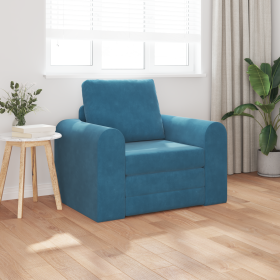 Sofá Cama 2 en 1 Azul 98x71x83 cm de , Sofás - Ref: Foro24-4106665, Precio: 141,68 €, Descuento: %