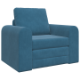 Sofá Cama 2 en 1 Azul 98x71x83 cm de , Sofás - Ref: Foro24-4106665, Precio: 141,68 €, Descuento: %