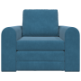 Sofá Cama 2 en 1 Azul 98x71x83 cm de , Sofás - Ref: Foro24-4106665, Precio: 141,68 €, Descuento: %
