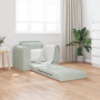 Sofá Cama 2 en 1 Gris Claro 98x71x83 cm de Terciopelo