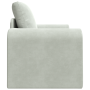 Sofá Cama 2 en 1 Gris Claro 98x71x83 cm de Terciopelo