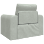 Sofá Cama 2 en 1 Gris Claro 98x71x83 cm de Terciopelo