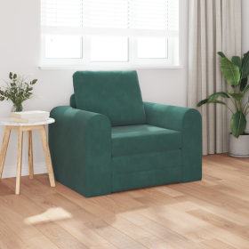 Sofá Cama 2 en 1 Verde Oscuro 98x71x83 cm de Terciopelo de , Sofás - Ref: Foro24-4106668, Precio: 141,68 €, Descuento: %