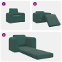 Sofá Cama 2 en 1 Verde Oscuro 98x71x83 cm de Terciopelo de , Sofás - Ref: Foro24-4106668, Precio: 141,68 €, Descuento: %