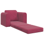 Sofá cama 2 en 1 rojo vino 98x71x83 cm terciopelo