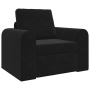 Sofá Cama 2 en 1 Negro 98x71x83 cm Terciopelo