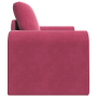 Sofá cama 2 en 1 rojo vino 98x71x83 cm terciopelo