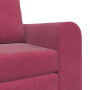 Sofá cama 2 en 1 rojo vino 98x71x83 cm terciopelo