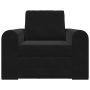 Sofá Cama 2 en 1 Negro 98x71x83 cm Terciopelo