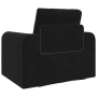 Sofá Cama 2 en 1 Negro 98x71x83 cm Terciopelo