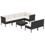 8-piece garden furniture set and black synthetic rattan cushions by vidaXL, Garden sets - Ref: Foro24-3094392, Price: 627,72 ...