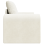 Sofá Cama 2 en 1 Crema 98x71x83 cm de Terciopelo