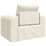 Sofá Cama 2 en 1 Crema 98x71x83 cm de Terciopelo