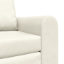 Sofá Cama 2 en 1 Crema 98x71x83 cm de Terciopelo