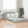 Sofá cama de piso 2 en 1 Gris Claro 148x71x83 cm de terciopelo