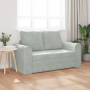 Sofá cama de piso 2 en 1 Gris Claro 148x71x83 cm de terciopelo