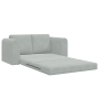 Sofá cama de piso 2 en 1 Gris Claro 148x71x83 cm de terciopelo