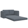 Sofá Cama de Suelo 2 en 1 Gris Oscuro 148x71x83 cm de Terciopelo