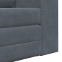 Sofá Cama de Suelo 2 en 1 Gris Oscuro 148x71x83 cm de Terciopelo