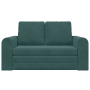 Sofá Cama de Suelo 2 en 1 Verde Oscuro 148x71x83 cm de Terciopelo de , Sofás - Ref: Foro24-4106686, Precio: 179,21 €