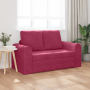 Sofá cama de piso 2 en 1 Borgoña 148x71x83 cm Velour de , Sofás - Ref: Foro24-4106687, Precio: 179,21 €