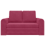 Sofá cama de piso 2 en 1 Borgoña 148x71x83 cm Velour de , Sofás - Ref: Foro24-4106687, Precio: 179,21 €