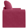 Sofá cama de piso 2 en 1 Borgoña 148x71x83 cm Velour de , Sofás - Ref: Foro24-4106687, Precio: 179,21 €