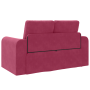 Sofá cama de piso 2 en 1 Borgoña 148x71x83 cm Velour de , Sofás - Ref: Foro24-4106687, Precio: 179,21 €