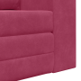 Sofá cama de piso 2 en 1 Borgoña 148x71x83 cm Velour de , Sofás - Ref: Foro24-4106687, Precio: 179,21 €