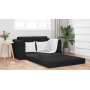 Sofá cama 2 en 1 Negro 148x71x83 cm de terciopelo