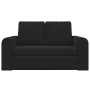 Sofá cama 2 en 1 Negro 148x71x83 cm de terciopelo