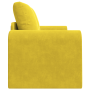 Sofá Cama de Piso 2 en 1 Amarillo 148x71x83 cm de Terciopelo