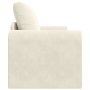 Sofá Cama 2 en 1 Crema 148x71x83 cm de Terciopelo