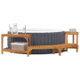Entorno de Hidromasaje Semicircular 252x111.5x55.5 cm Madera Sólida de Acacia de , Accesorios para piscinas y spa - Ref: Foro...