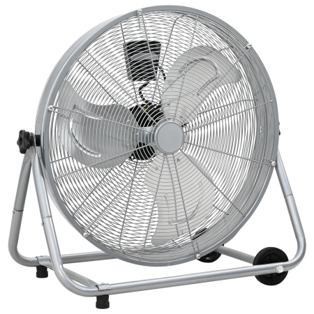 Ventilador de tambor con ruedas, 3 velocidades, Plata, Φ64 cm de , Ventiladores extractores - Ref: Foro24-42001423, Precio: 1...