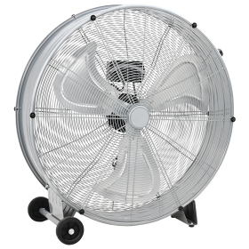 Ventilador de tambor con ruedas, 3 velocidades, plata, Φ77 cm de , Ventiladores extractores - Ref: Foro24-42001424, Precio: 2...