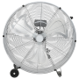 Ventilador de tambor con ruedas, 3 velocidades, plata, Φ77 cm de , Ventiladores extractores - Ref: Foro24-42001424, Precio: 2...