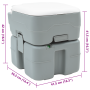 Caja de Almacenamiento para Camping cuerpo gris+tapa blanca de , Camping y senderismo - Ref: Foro24-42001429, Precio: 144,92 ...