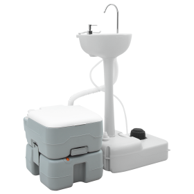 Mesa de Camping cuerpo gris+tapa blanca+gris fresco de , Camping y senderismo - Ref: Foro24-42001431, Precio: 187,04 €, Descu...