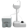 Mesa de Camping cuerpo gris+tapa blanca+gris fresco de , Camping y senderismo - Ref: Foro24-42001431, Precio: 187,04 €, Descu...