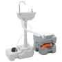 Mesa de Camping cuerpo gris+tapa blanca+gris fresco de , Camping y senderismo - Ref: Foro24-42001431, Precio: 187,04 €, Descu...