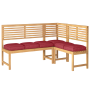 Cojines de Pallet para Asiento 6 pcs Rojo Vino 40x40x8 cm Fabric Oxford de , Cojines para sillas y sofás - Ref: Foro24-420016...