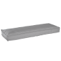 Cojines para Pallet para Banco 2 pcs Gris 120x40x8 cm Tela