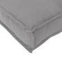 Cojines para Pallet para Banco 2 pcs Gris 120x40x8 cm Tela