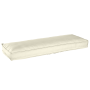 Cojines para Palets para Banco 2 piezas Crema 120x40x8 cm Tela