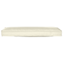 Cojines para Palets para Banco 2 piezas Crema 120x40x8 cm Tela