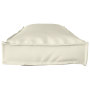 Cojines para Palets para Banco 2 piezas Crema 120x40x8 cm Tela
