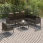 8-teiliges Gartenmöbel-Set und graue synthetische Rattankissen von vidaXL, Gartensets - Ref: Foro24-3094442, Preis: 616,37 €,...